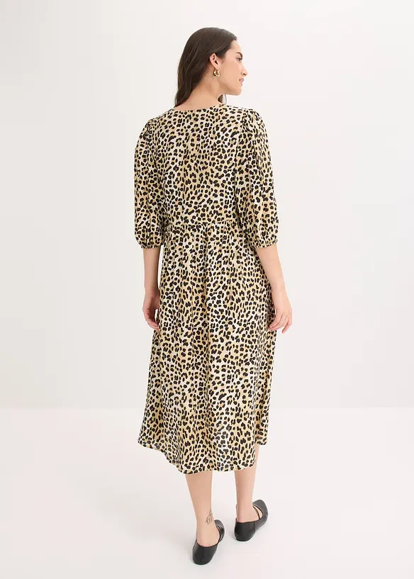 Tunikakjole i lett viskosemiks, bonprix