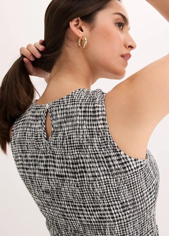 Midikjole i viskosemiks, bonprix