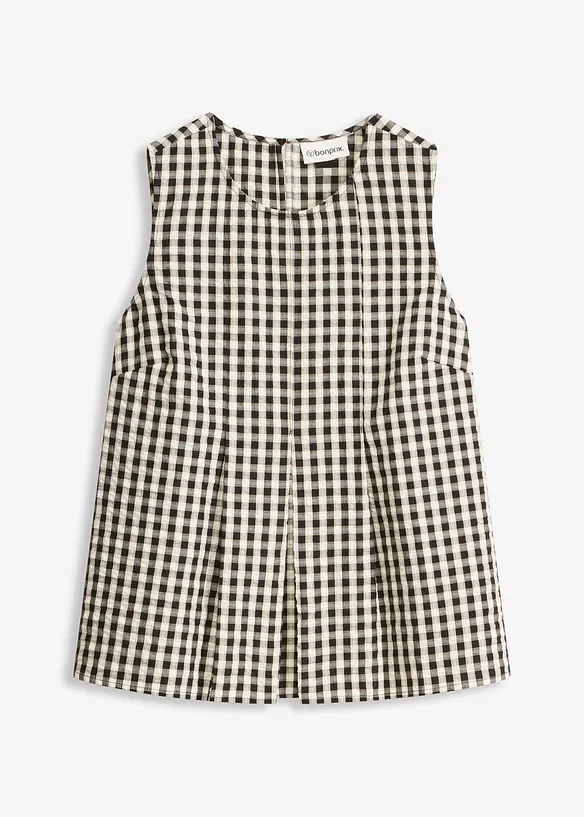 Ermel&oslash;s, rutete bluse, bonprix