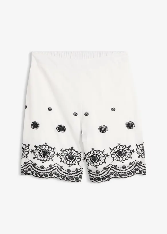 Twillshorts med hullblonder, bonprix