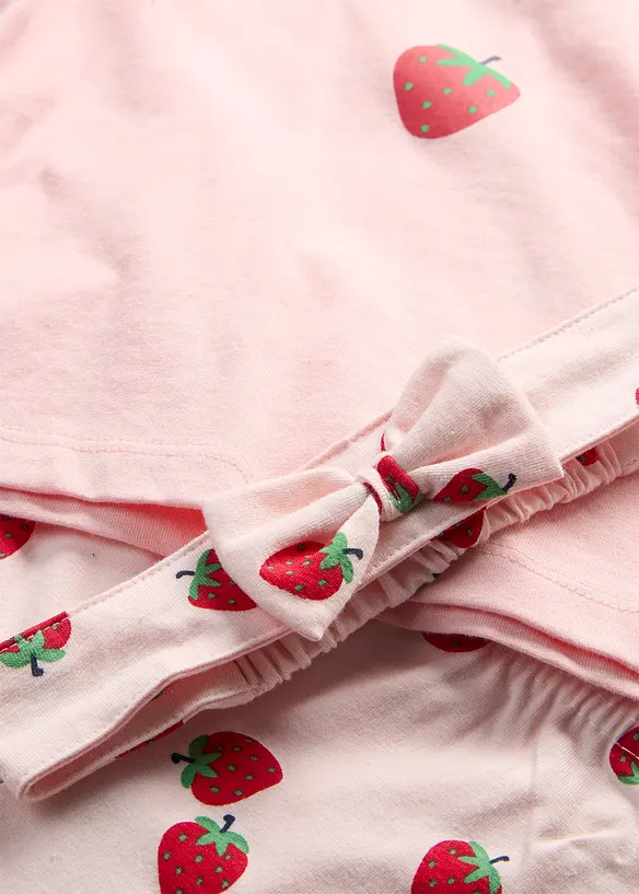 Topp, leggings + panneb&aring;nd av &oslash;kologisk bomull (3-delt sett), bonprix