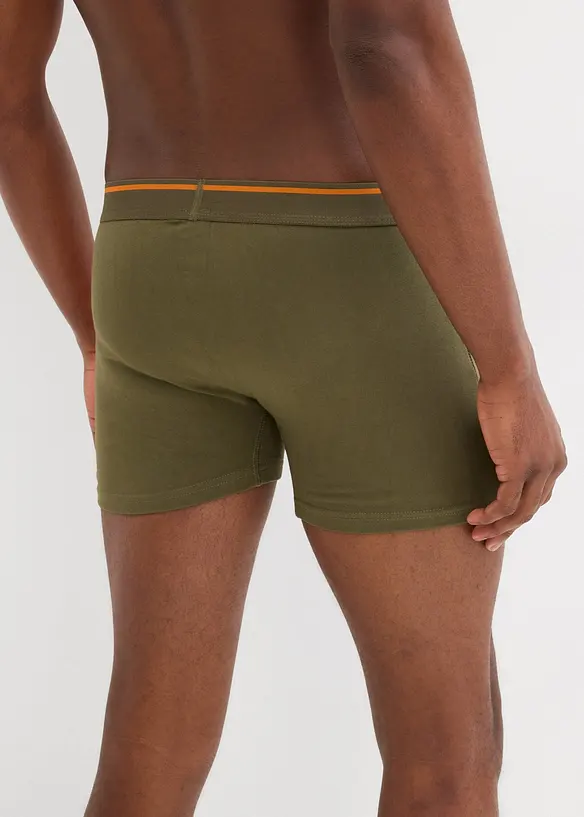 Boksershorts med ben og bomull (3-pack), bonprix
