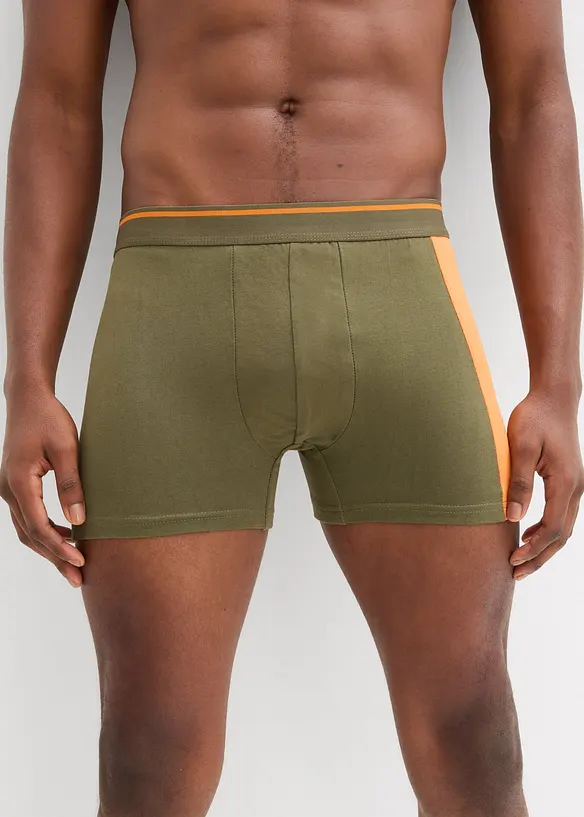 Boksershorts med ben og bomull (3-pack), bonprix