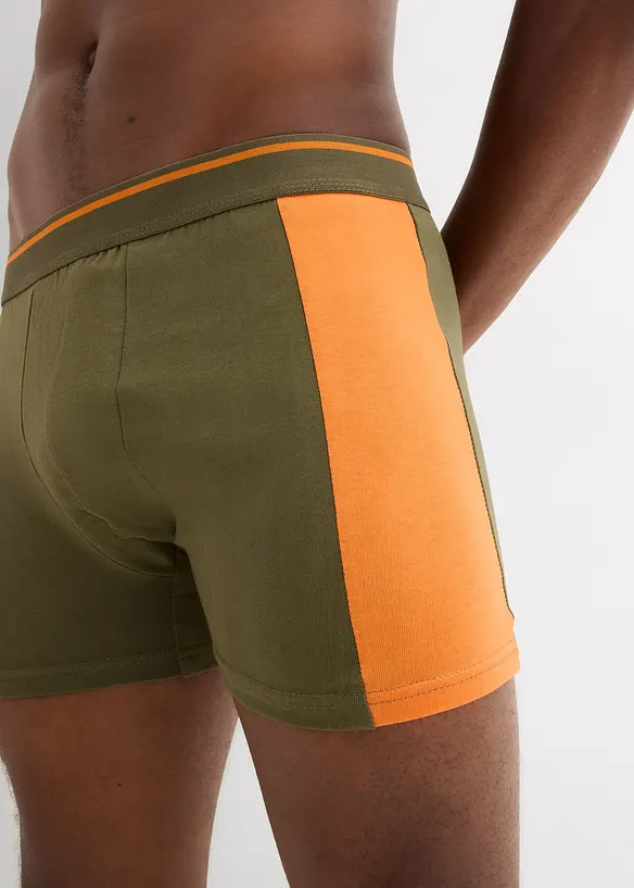 Boksershorts med ben og bomull (3-pack), bonprix