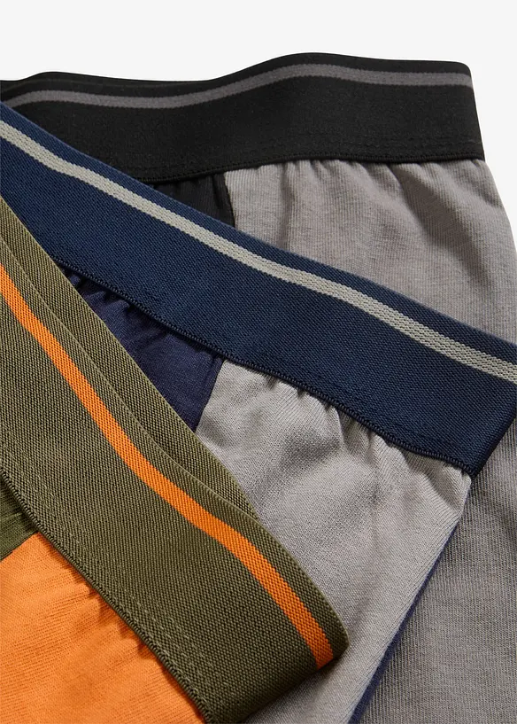 Boksershorts med ben og bomull (3-pack), bonprix