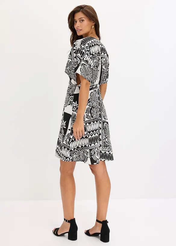 Minikjole med dyp utringning, bonprix