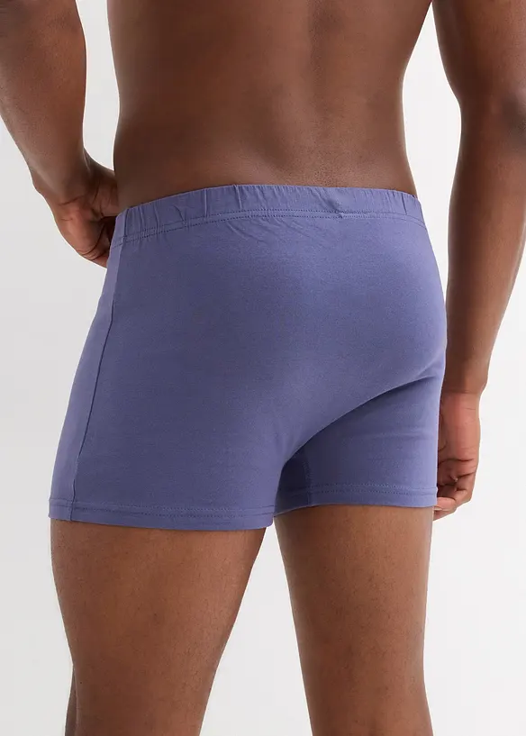 Boksershorts i ettersittende modell med bomull (5-pack), bonprix