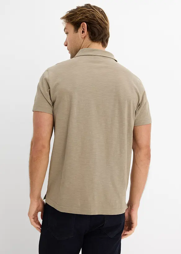 Poloskjorte av 100% &oslash;kologisk bomull (3-pack), bonprix