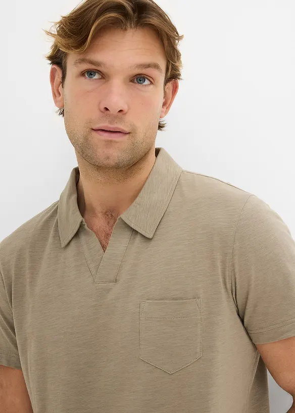 Poloskjorte av 100% &oslash;kologisk bomull (3-pack), bonprix