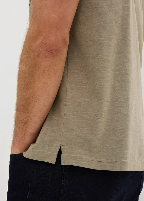 Poloskjorte av 100% &oslash;kologisk bomull (3-pack), bonprix