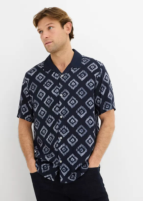 Kortermet skjorte av myk viskose, bonprix