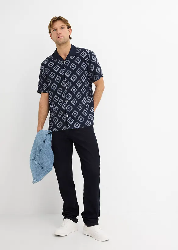 Kortermet skjorte av myk viskose, bonprix