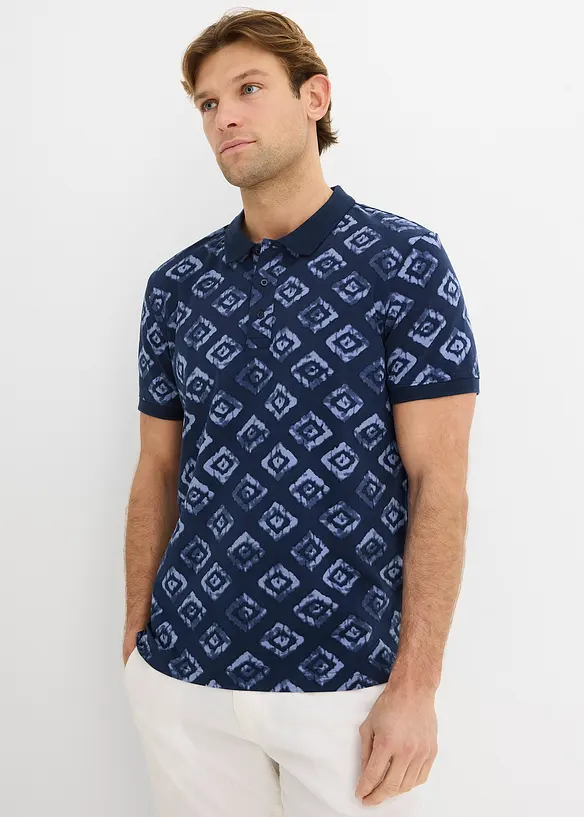 Jersey-poloskjorte, Slim Fit, bonprix