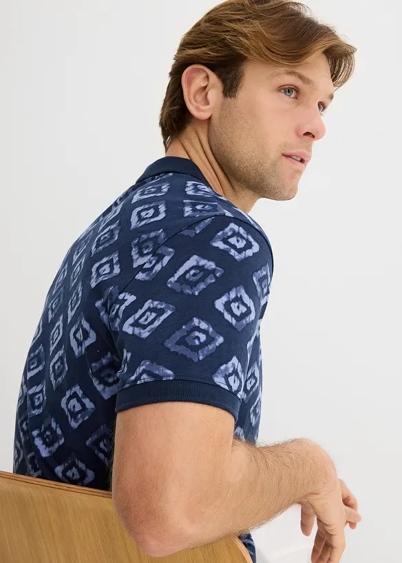 Jersey-poloskjorte, Slim Fit, bonprix