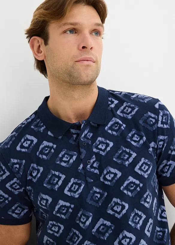 Jersey-poloskjorte, Slim Fit, bonprix