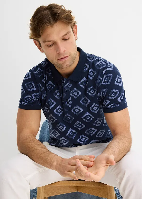 Jersey-poloskjorte, Slim Fit, bonprix