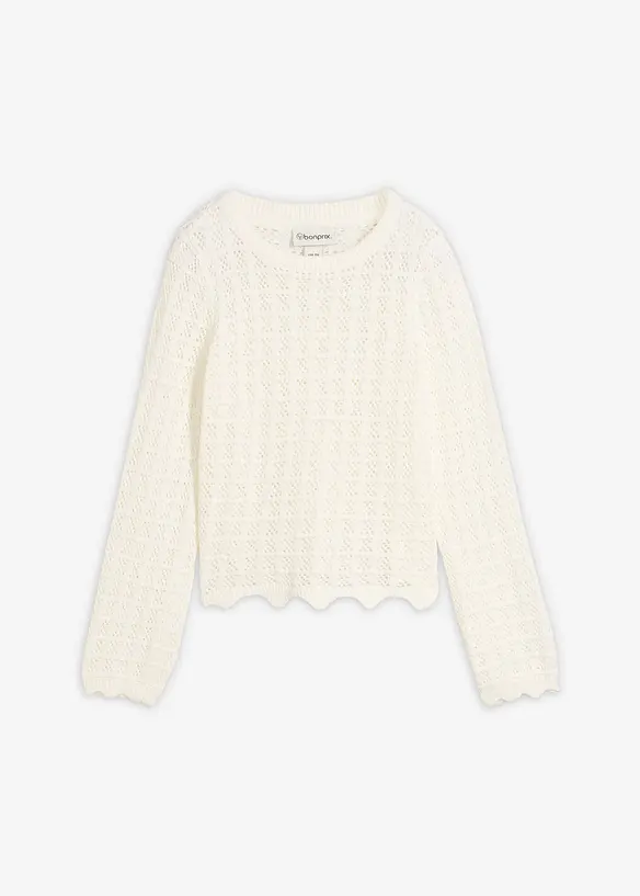 Genser med hullm&oslash;nster, bonprix