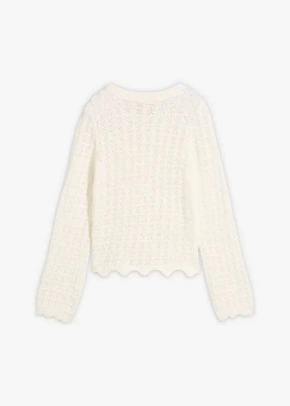 Genser med hullm&oslash;nster, bonprix