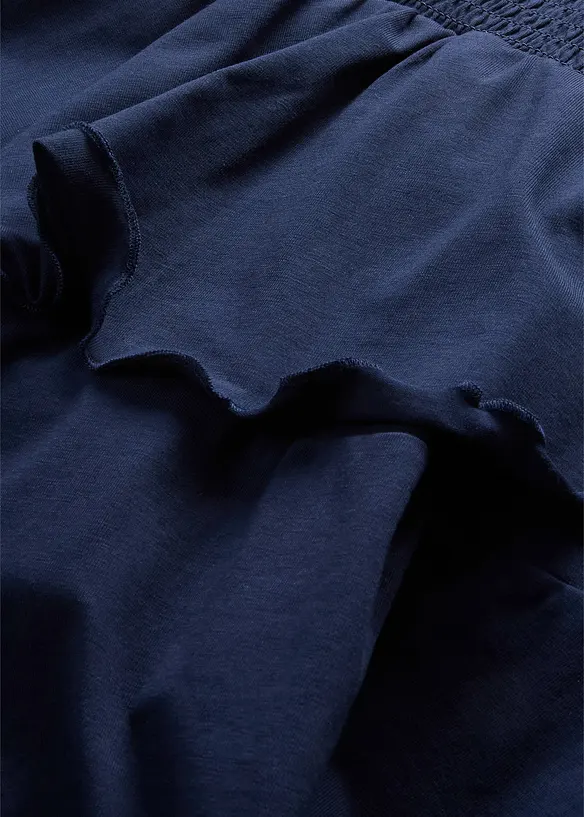 Jeans-bukseskj&oslash;rt av elastisk &oslash;kologisk bomullsmiks, bonprix