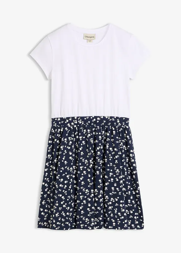 Jerseykjole av elastisk, &oslash;kologisk bomullsmiks, bonprix