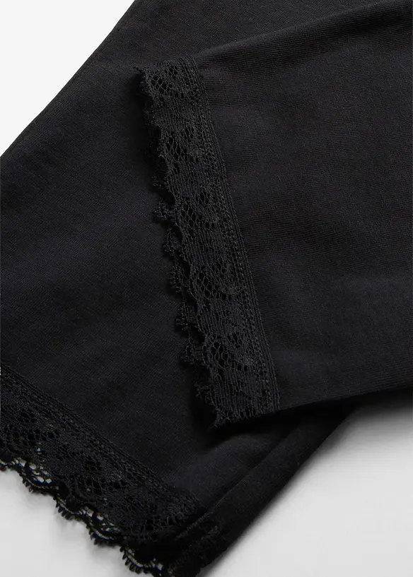 Caprileggings med &oslash;kologisk bomull (2-pack), bonprix