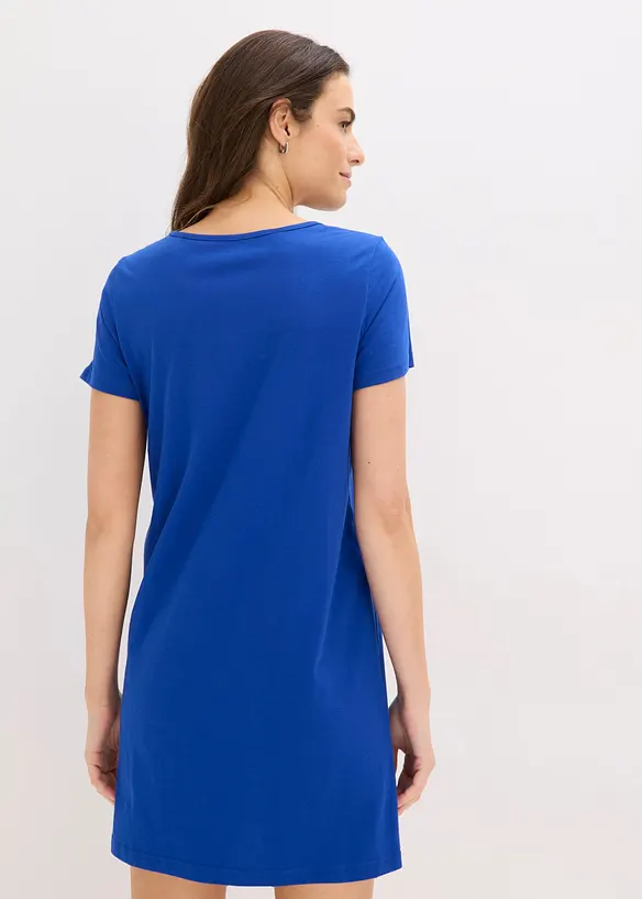 Kort nattkjole i 100% bomull (2-pack), bonprix