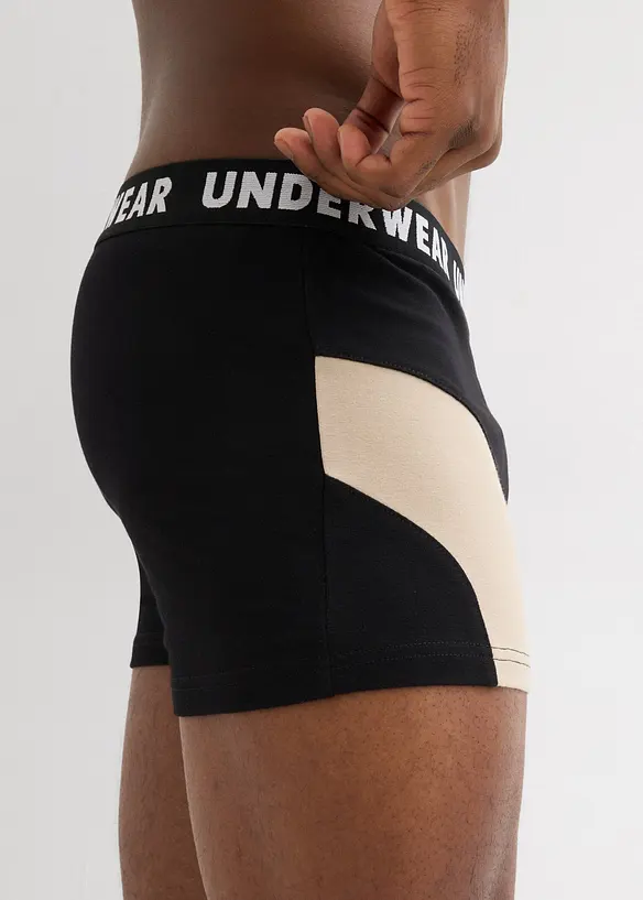 Boksershorts med bomull i ettersittende modell (3-pack), bonprix