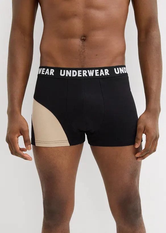 Boksershorts med bomull i ettersittende modell (3-pack), bonprix