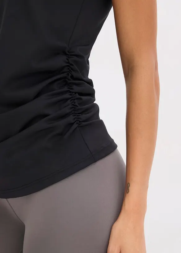 Treningstopp med rynking, hurtigt&oslash;rkende, bonprix