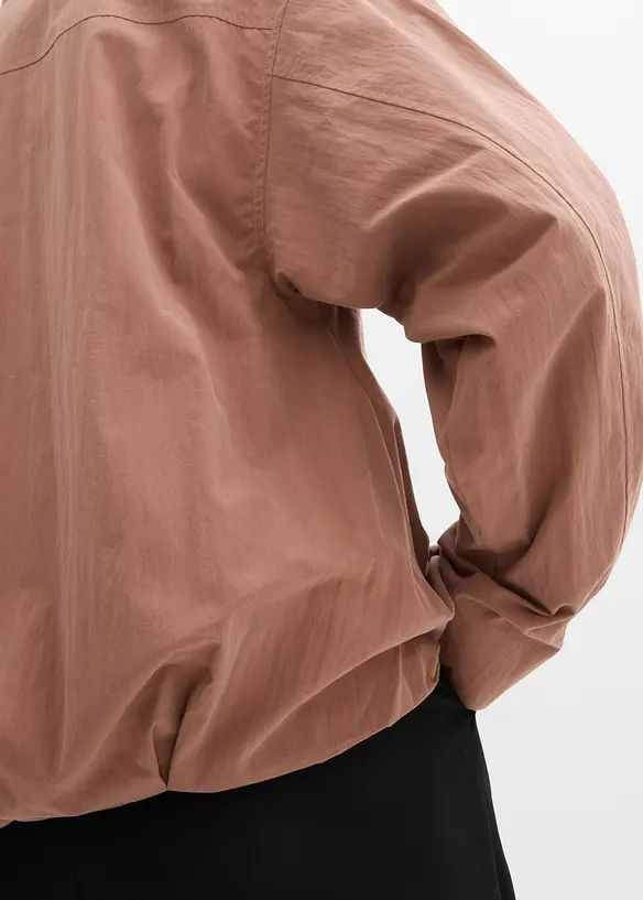 Bomberjakke i mykt materiale, bonprix