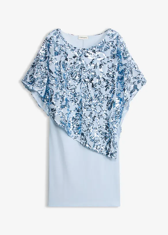 Cocktailkjole paljettcape, bonprix