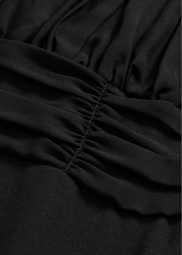 Selskapskjole i strukturert krepp, bonprix