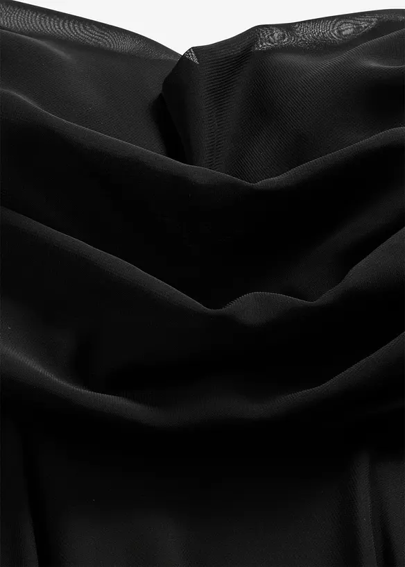 Selskapskjole i lett chiffon med drapering, bonprix