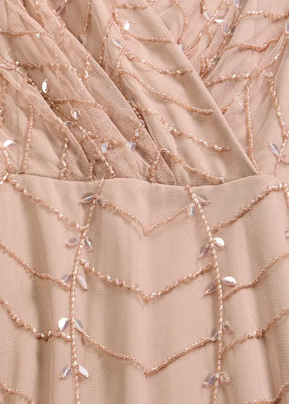 Selskapskjole i paljettbrodert tyll, bonprix