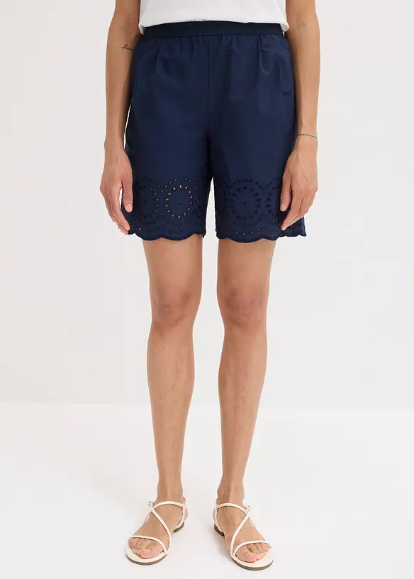 Pull on-shorts i 100% bomull, bonprix