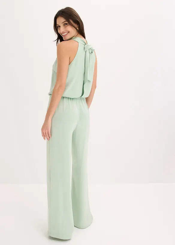 Jumpsuit i strukturert sateng, bonprix