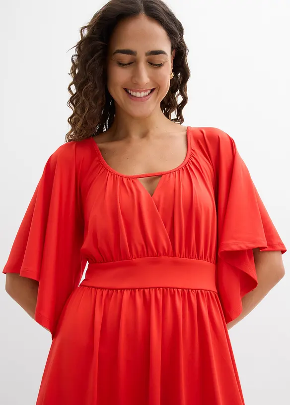 Minikjole med volang, bonprix