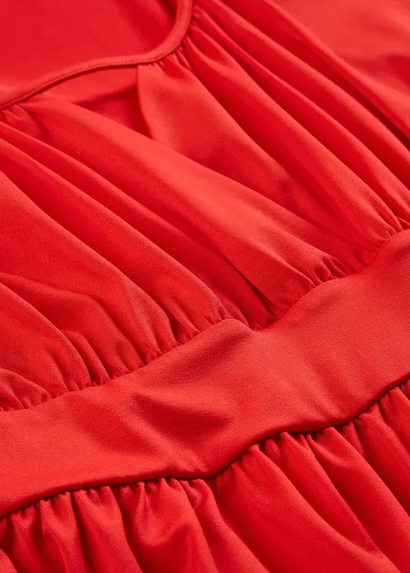 Minikjole med volang, bonprix