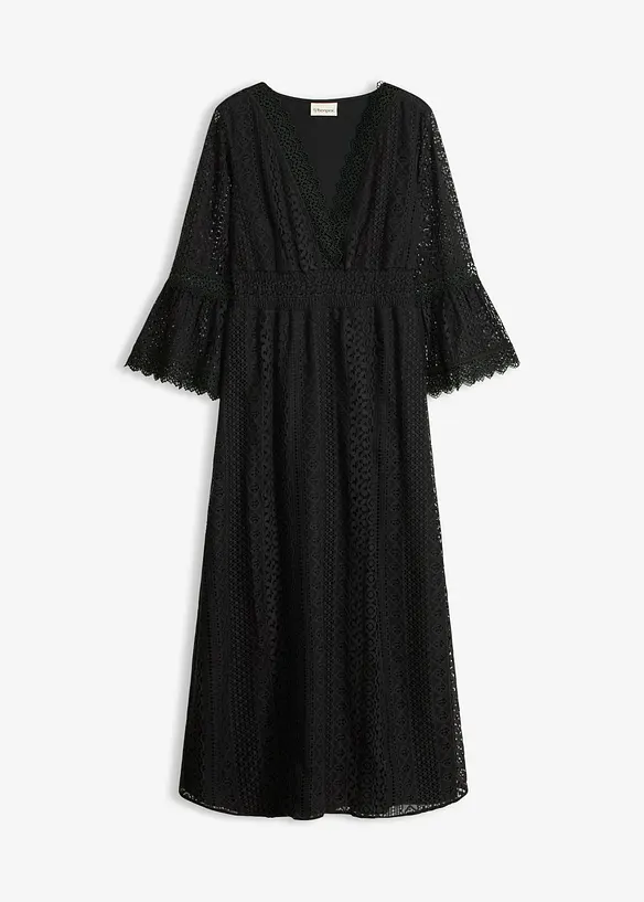Maxikjole i heklet stil, bonprix