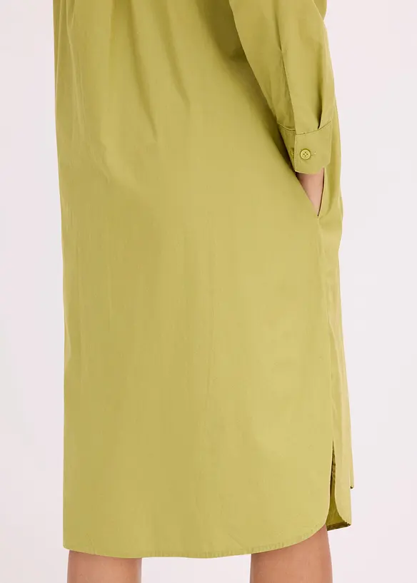 Skjortekjole i bomullspoplin, bonprix