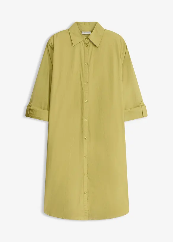 Skjortekjole i bomullspoplin, bonprix