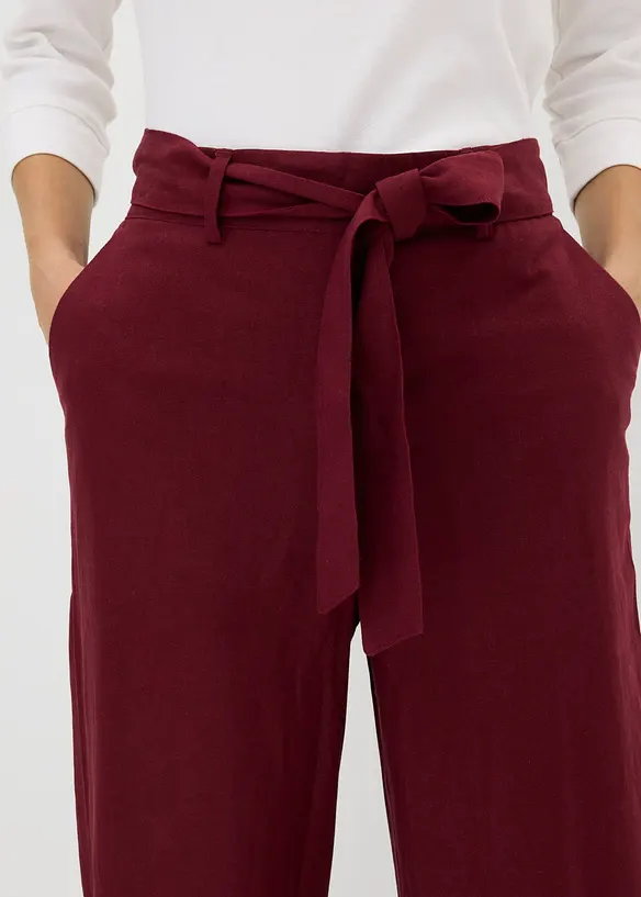 Culotte i luftig linmiks, bonprix