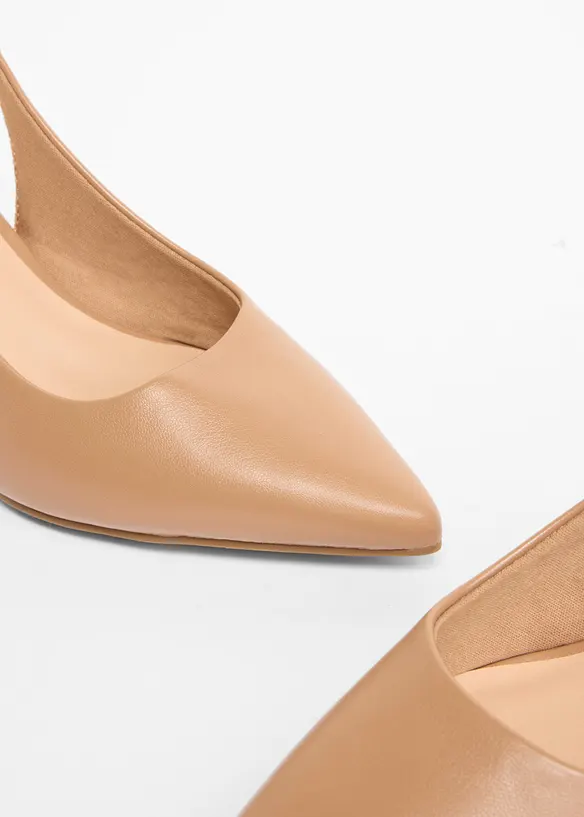 Slingbacks med blokkh&aelig;l, bonprix
