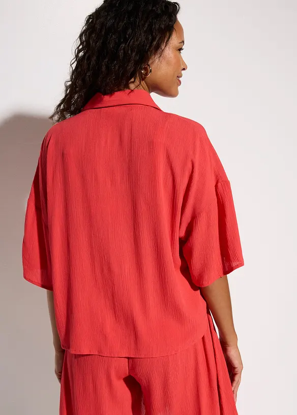 Kort strandbluse i lett viskose, bonprix