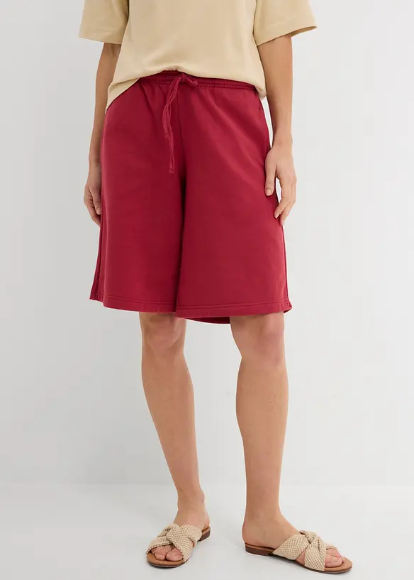 Sweatbermuda-shorts av 100% &oslash;kologisk bomull, bonprix