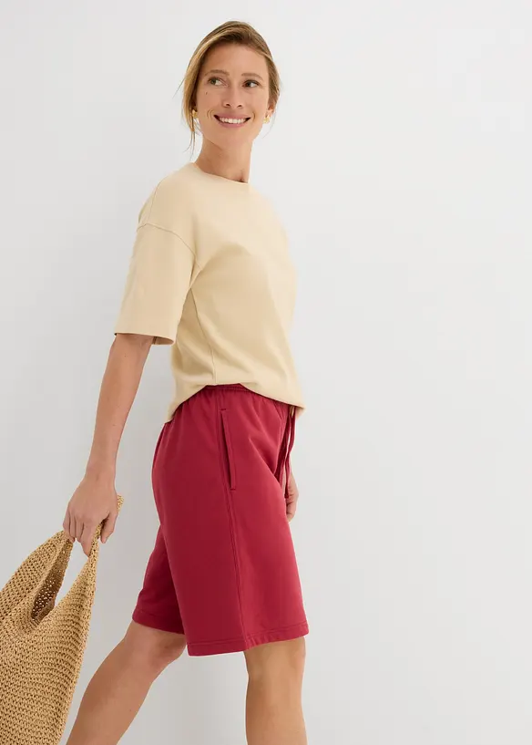 Boxy topp av kraftig &oslash;kologisk bomull, bonprix