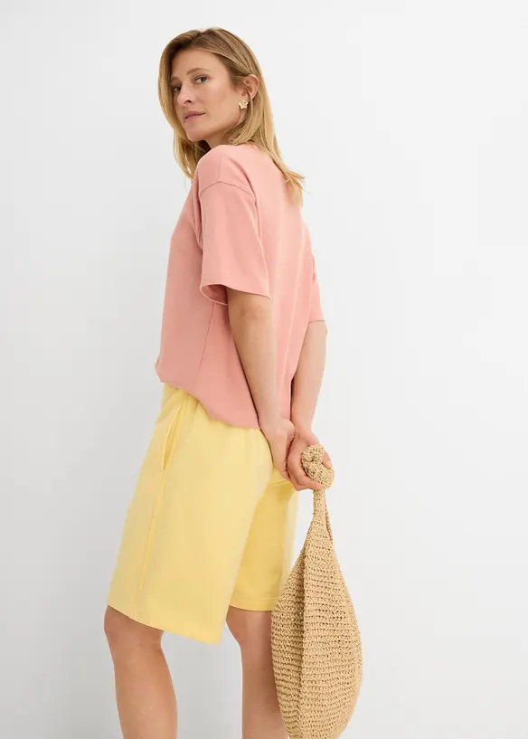 Sweatbermuda-shorts av 100% &oslash;kologisk bomull, bonprix