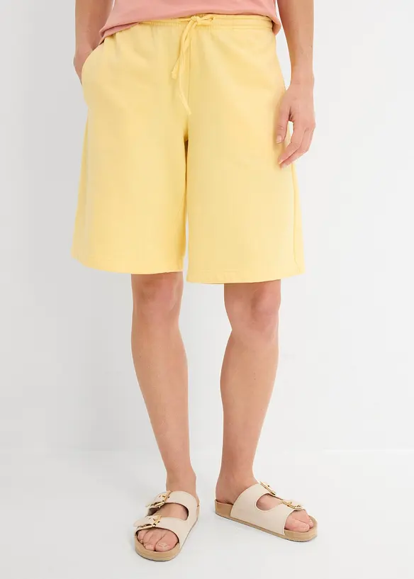 Sweatbermuda-shorts av 100% &oslash;kologisk bomull, bonprix