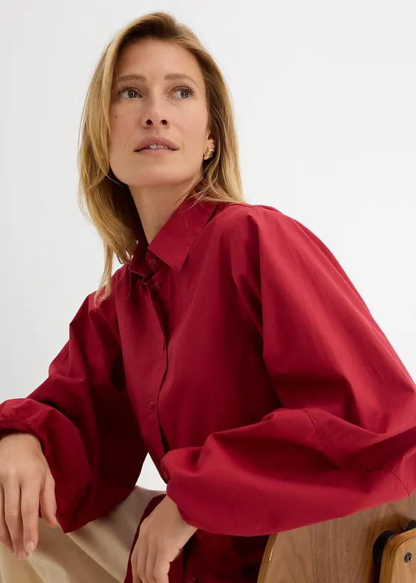 Skjorte i 100% &oslash;kologisk bomull, bonprix