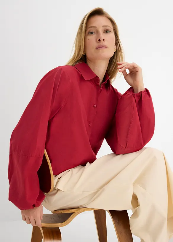 Skjorte i 100% &oslash;kologisk bomull, bonprix